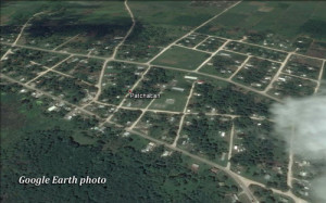 Patchakan village, Corozal (Via Google Earth)